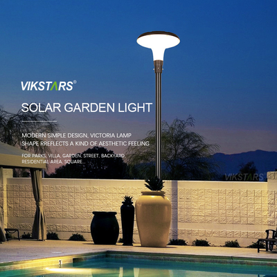 Große runde integrierte UFO-Lampen mit Solarstrom für den Gartenweg