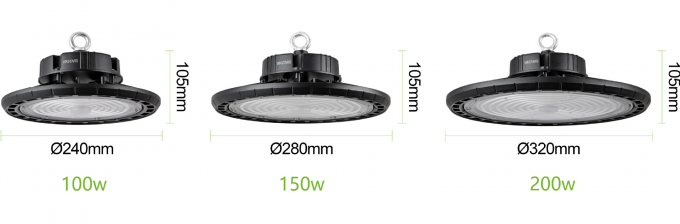Billigster Preis UFO High Bay Lichter 100W 150W 200W Für Lagerwerkzeugfabrik 13
