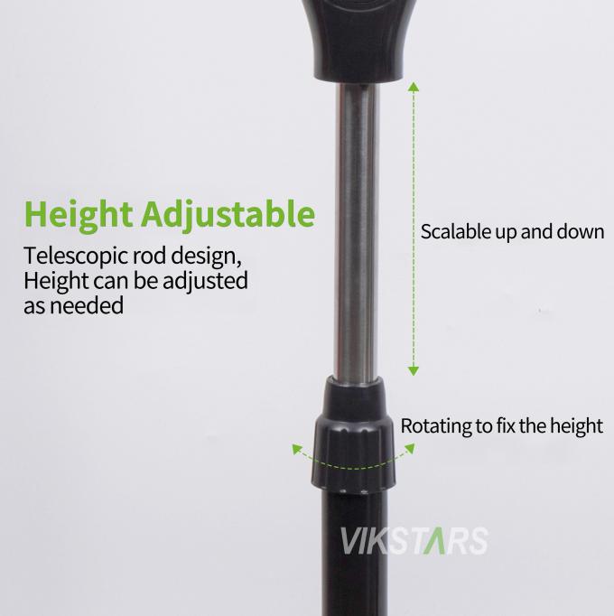 Hot-Selling 5-Klingen 16-Zoll wiederaufladbar Solar Standing Ventilator mit LED-Licht mit Panel und Batterie Stand Boden Solar Ventilator 14