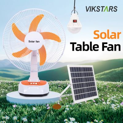 kaufen Für Camping Notfall Solarbetriebener Tischventilator 16 Zoll Energieeinsparung mit Glühlampen on-line-Fertigung