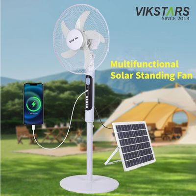 kaufen Solar Standventilator 16 Zoll mit Licht Energiesparend für Outdoor Camping Angeln on-line-Fertigung