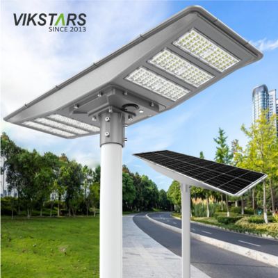 Neue bidirektionale Solarstraßenlampe IP66 LED Solar Gartenlicht 600W 900W All in One Solar Landschaftsleuchten